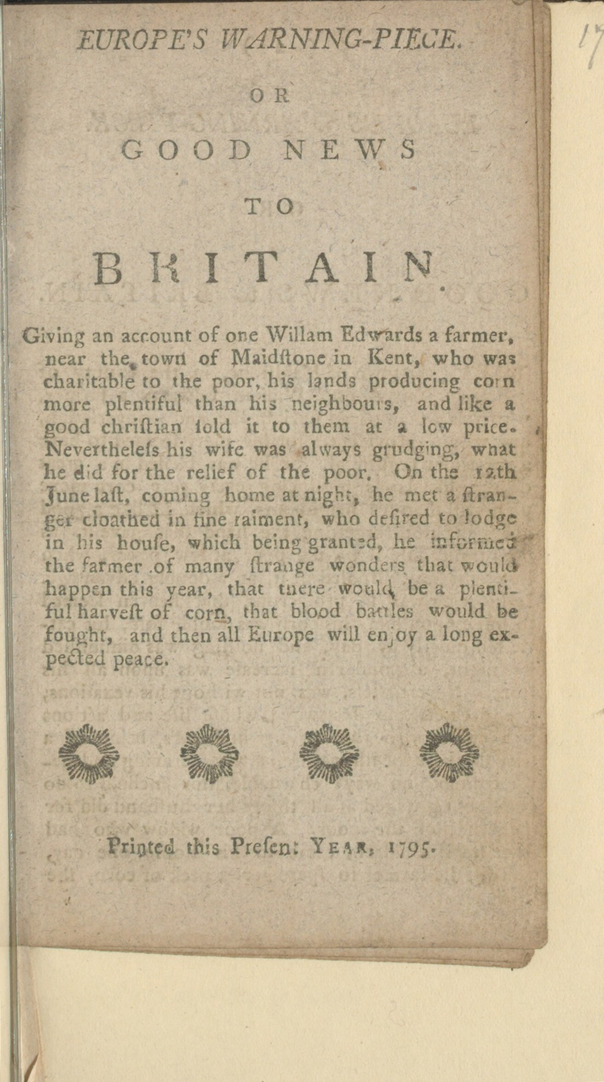 Offenes Buch mit der Aufschrift "Europas Warnstück oder gute Nachricht für Großbritannien" auf seinen Seiten.