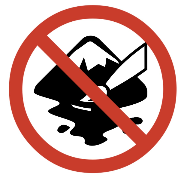 Verbotsschild mit einem durchgestrichenen Messer in Rot und Weiß, das anzeigt, dass Messer nicht erlaubt sind.