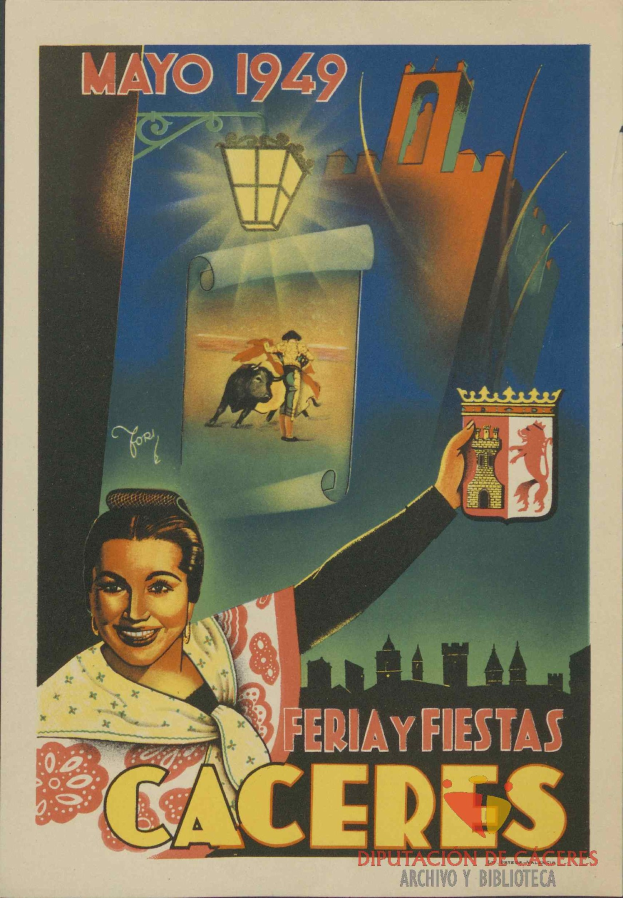 Plakat für ein mexikanisches Festival, das eine Frau mit einem menschlichen Gesicht und Text mit Veranstaltungseinzelheiten zeigt.